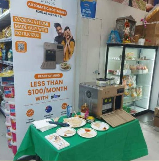 Rotilicious demo stall at Exotic Grocer